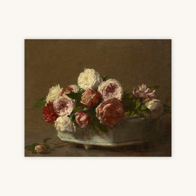 ROSES IN A PORCELAIN PLANTER — Primary Image