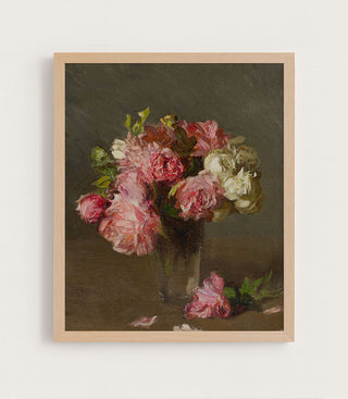 ROSES IN A VASE - Museum Quality Art