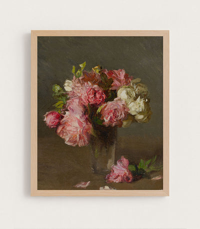 ROSES IN A VASE - Museum Quality Art