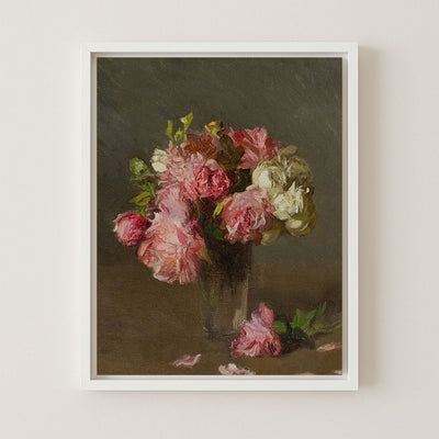 ROSES IN A VASE - Museum Quality Art