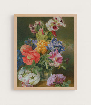 Roses, Poppy, and Pelargonia