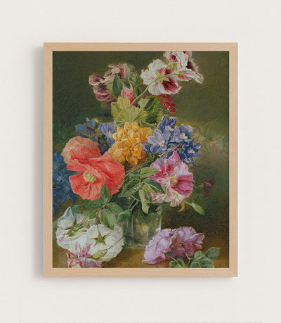 Roses, Poppy, and Pelargonia