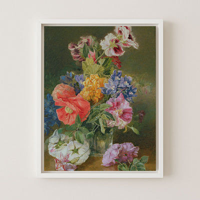 Roses, Poppy, and Pelargonia