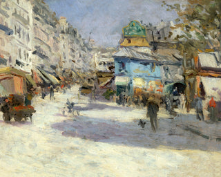 RUE LEPIC AT RUE PUGET AND PLACE BLANCHE - Museum Quality Art