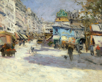 RUE LEPIC AT RUE PUGET AND PLACE BLANCHE - Museum Quality Art