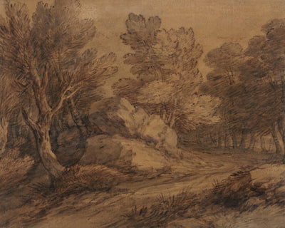 Scene with a Road Winding Through a Wood