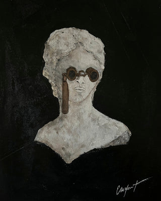 SCULPTURE AVEC DES JUMELLES D'OPERA