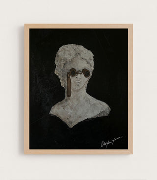 Sculpture Avec Des Jumelles D'Opera