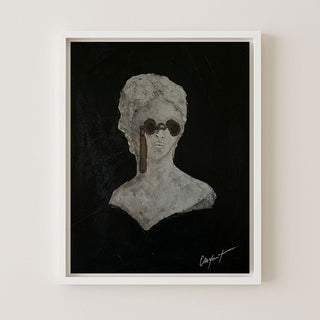 Sculpture Avec Des Jumelles D'Opera