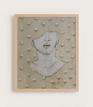 Sculpture Cassee With Cotton Blossoms