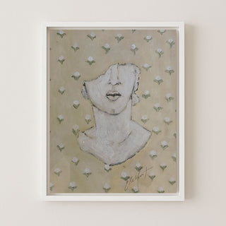 Sculpture Cassee With Cotton Blossoms
