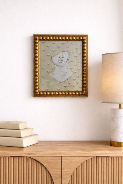 Sculpture Cassee With Cotton Blossoms