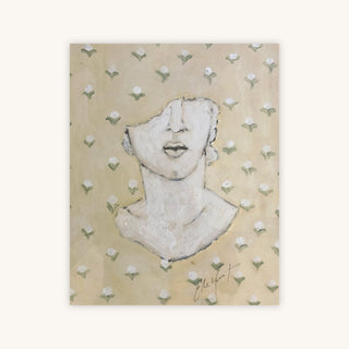 SCULPTURE CASSEE WITH COTTON BLOSSOMS — Primary Image