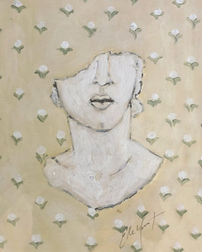 SCULPTURE CASSEE WITH COTTON BLOSSOMS