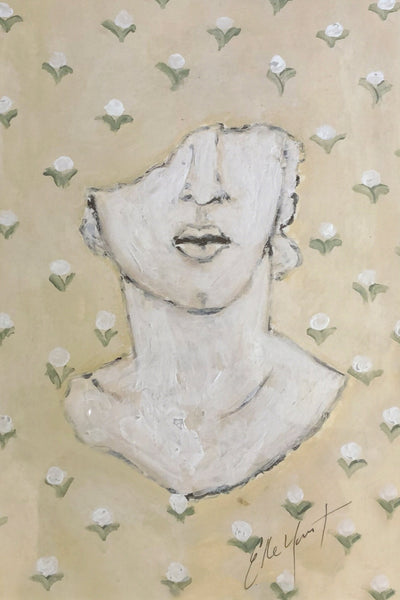 SCULPTURE CASSEE WITH COTTON BLOSSOMS