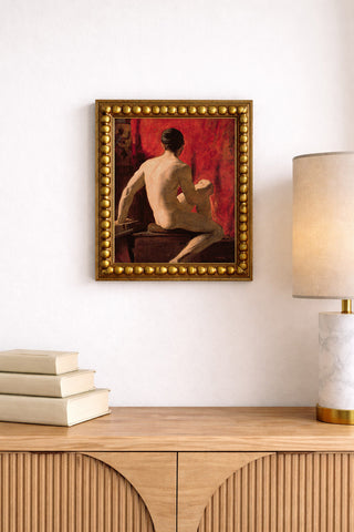 SEATED MALE MODEL WILLIAM ETTY - Museum Quality Art