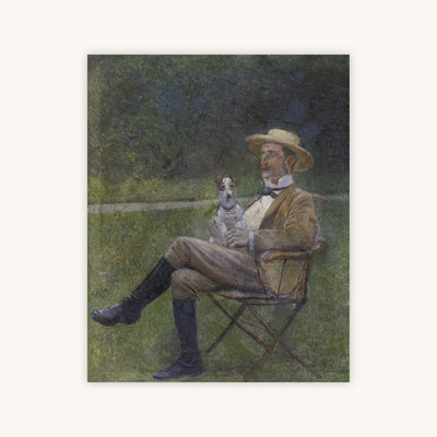 SEATED MAN WITH A DOG — Primary Image