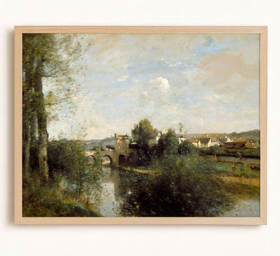Seine and Old Bridge at Limay