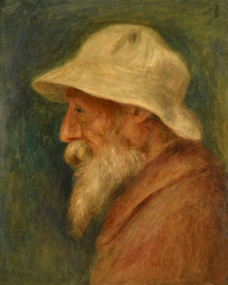 SELF-PORTRAIT WITH WHITE HAT - Museum Quality Art