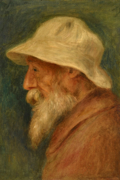 SELF-PORTRAIT WITH WHITE HAT - Museum Quality Art
