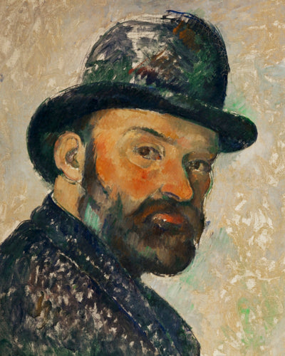 SELF PORTRAIT WITH BOWLER HAT - Museum Quality Art