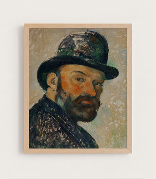 SELF PORTRAIT WITH BOWLER HAT - Museum Quality Art