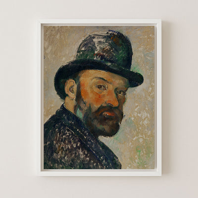 SELF PORTRAIT WITH BOWLER HAT - Museum Quality Art