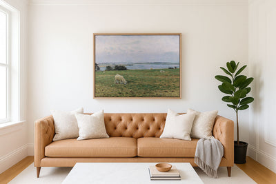 SHEEP GRAZING - Museum Quality Art