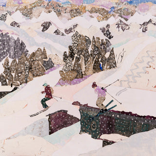 SKIING TO LUNCH - Museum Quality Art