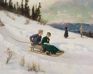 SLEDGE RIDING AND SKIING