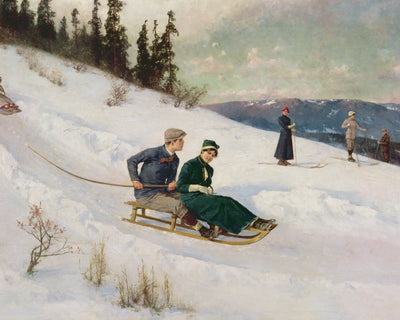 SLEDGE RIDING AND SKIING