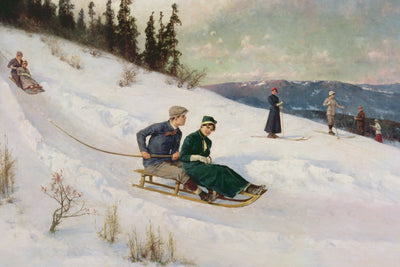 SLEDGE RIDING AND SKIING