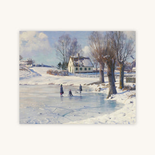 SLEDGING ON A FROZEN POND — Primary Image