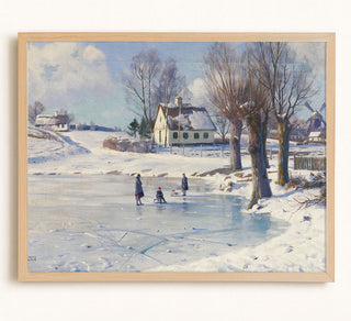 Sledging on a Frozen Pond