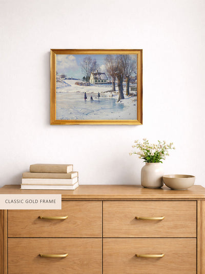 Sledging on a Frozen Pond
