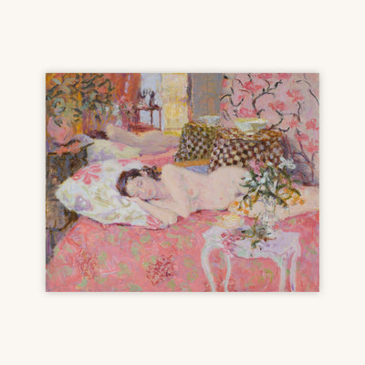 SLEEPING NUDE WITH ALSTROMERIA — Primary Image