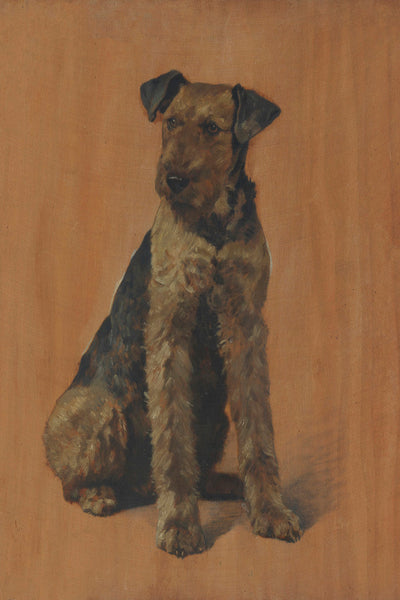 SNAPPS AN AIREDALE TERRIER - Museum Quality Art