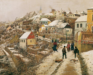 Snow-Covered Town