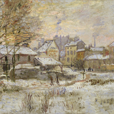 SNOW EFFECT WITH SETTING SUN - Museum Quality Art