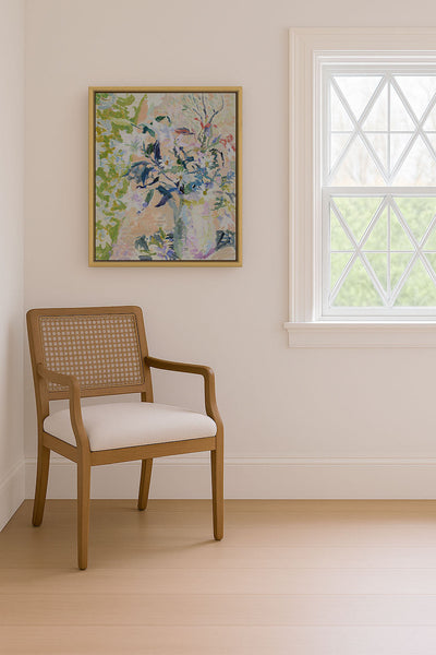 STILL LIFE IN PINK AND GREEN - Museum Quality Art