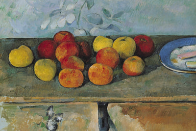 STILL LIFE OF APPLES AND BISCUITS