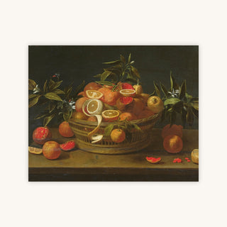 STILL LIFE OF LEMON, ORANGE, AND POMEGRANATE — Primary Image