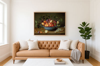 Still Life of Plums and Apricots