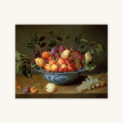 STILL LIFE OF PLUMS AND APRICOTS — Primary Image