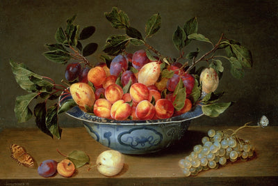 STILL LIFE OF PLUMS AND APRICOTS