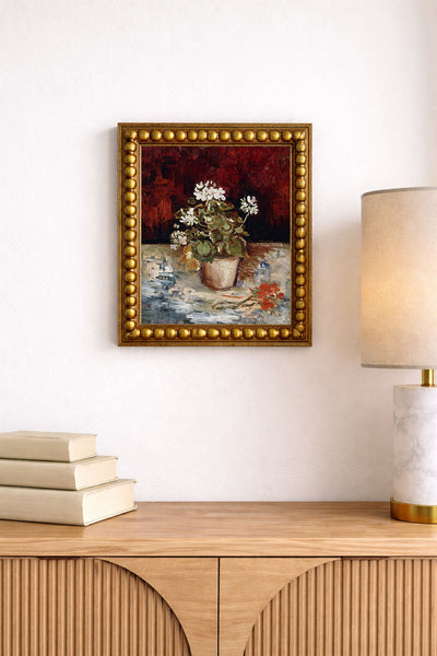Still Life Pot of Geraniums