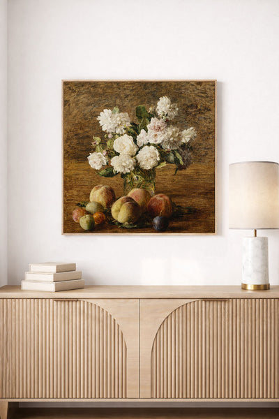 Still Life, Roses and Fruits
