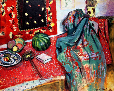 STILL LIFE WITH A RED RUG