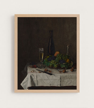 Still Life With Basket of Grapes