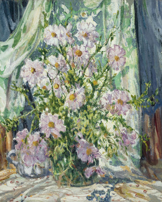 STILL LIFE WITH COSMOS - Museum Quality Art
